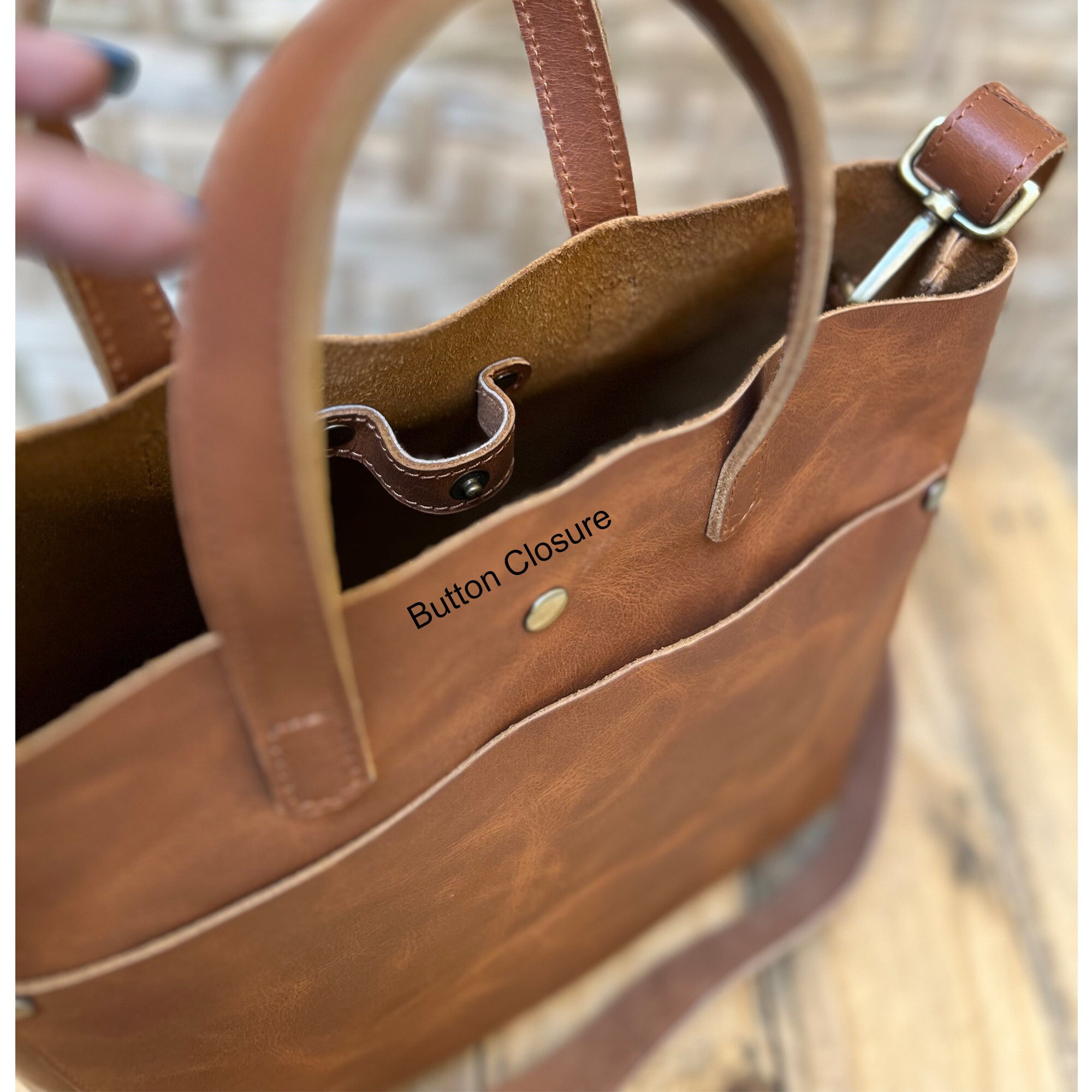 Small Tote Bag Leather Tote Bag for Women Mini Leather Tote