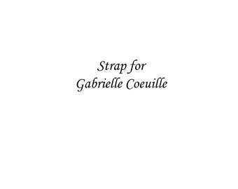 Gurtband für Gabrielle Coeuille