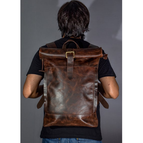 Mens roll top backpack hotsell