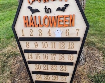 Halloween countdown sign