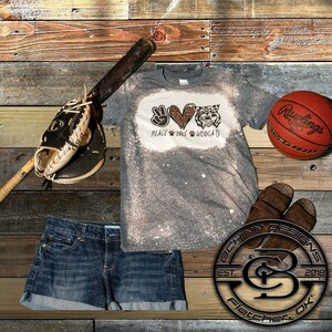 Peace Love Wildcats, Digital Design, PNG image, JPEG, sublimation design
