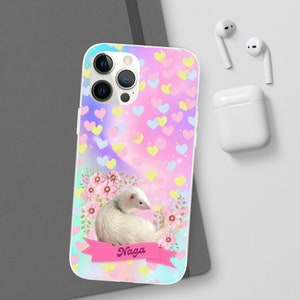 Custom ferret Your ferret picture dock Ferret Mom Ferret Dad flexicase Iphone 13 IPhone 11 perfect Christmas gift for Ferret lover mom