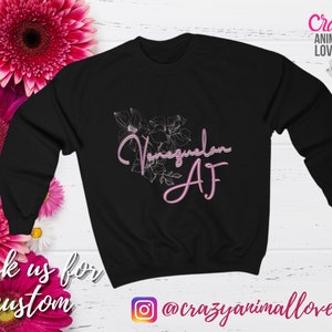 Venezolana AF Venezuela en mi corazón Caracas Unisex Heavy Blend Crewneck Sudadera regalo perfecto para la amiga venezolana girlf