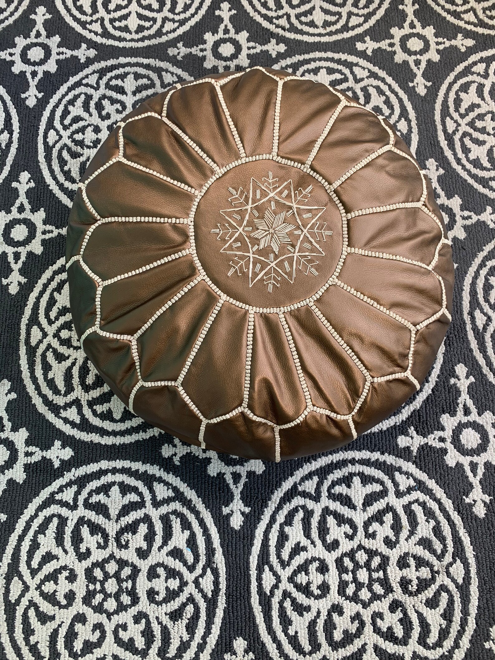 Puf marroquí otomana marroquí almohada de suelo cojín de | Etsy