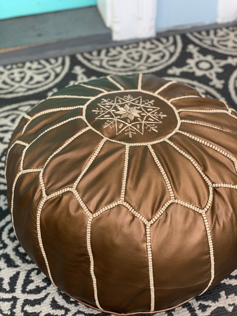 Puf marroquí otomana marroquí almohada de suelo cojín de | Etsy