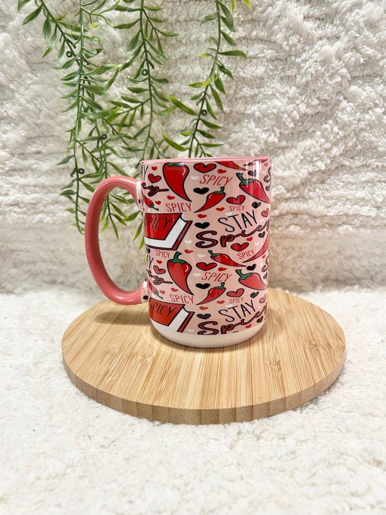 Stay Spicy Book Mug Spicy Book Club Pink Mug Bookish Gift smutty Book