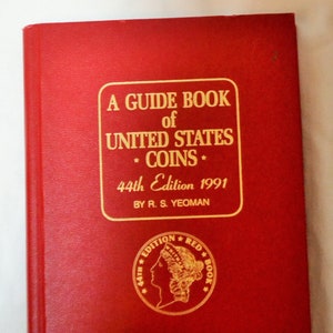 Vintage Red Coin Book