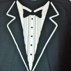 Retro Funny Tuxedo Design Longsleeve T-Shirt