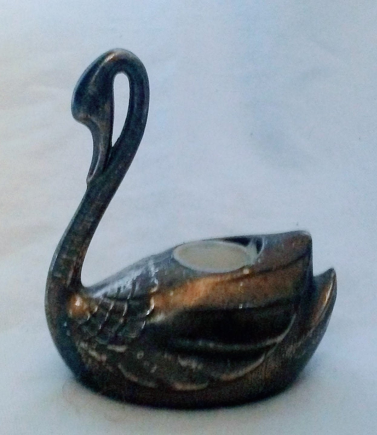 Vintage Pewter Swan Candle Holder Etsy Ireland