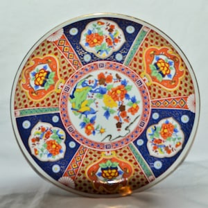 Vintage Asian Plate with Stand