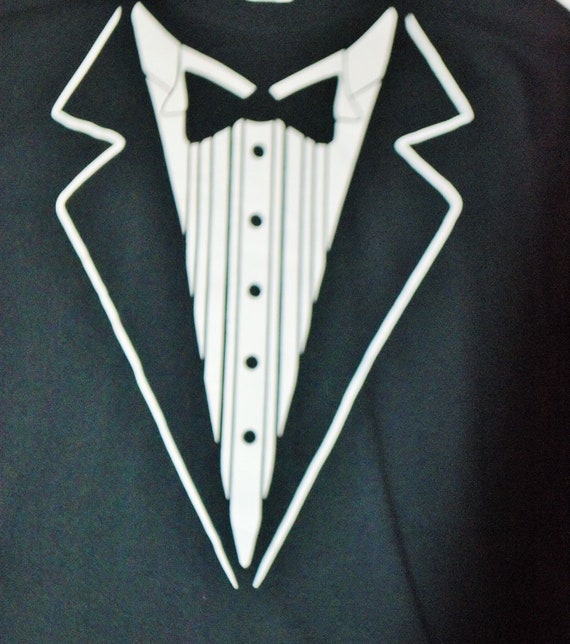 Retro Funny Tuxedo Design Longsleeve T-Shirt - image 1
