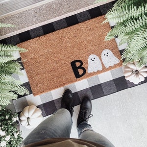 Halloween Doormat | Ghost Doormat | Ghost Decor | Halloween Decor | Halloween Doormat | Halloween Decoration | Ghost Rug | Halloween Home