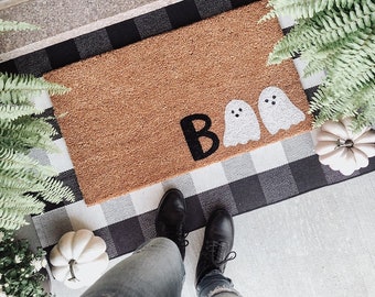 Halloween Doormat | Ghost Doormat | Ghost Decor | Halloween Decor | Halloween Doormat | Halloween Decoration | Ghost Rug | Halloween Home