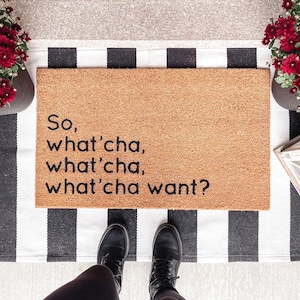 Beastie Boys Doormat | So What Cha Want Doormat | Check Your Head Decor | 90s Hip Hop Decor | Old School Hip Hop | Outdoor Rug | Music Decor
