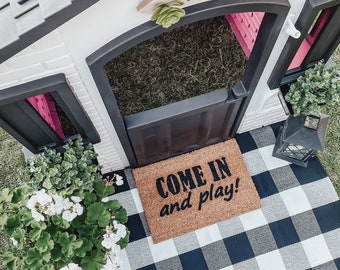 Playhouse Doormat - Outdoor Playhouse Mat - Childrens Door Mat - Playhouse Decor - Door Mat - Playhouse Outdoor - Playhouse Accessories