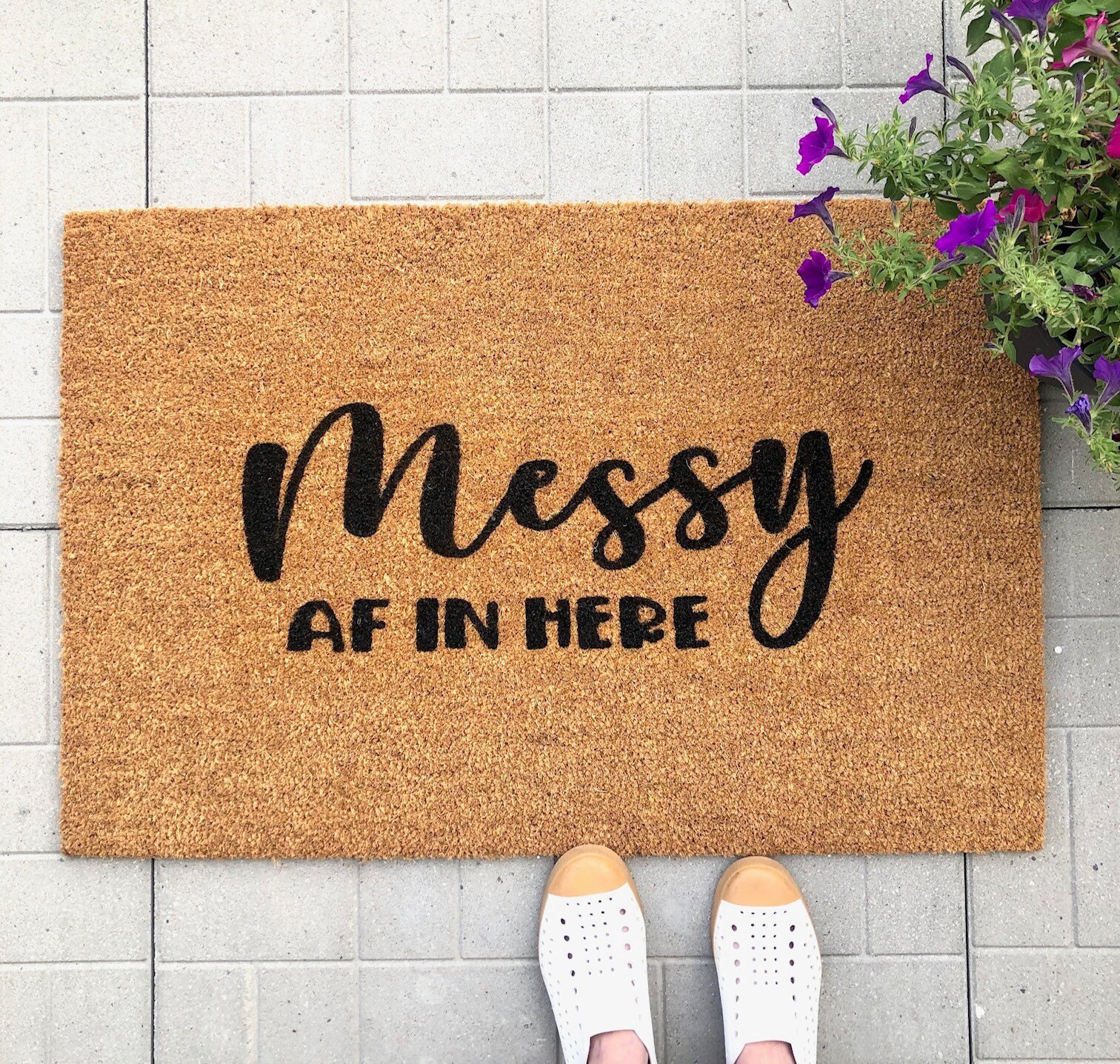 Messy AF In Here Doormat Parent Doormat Mat Etsy
