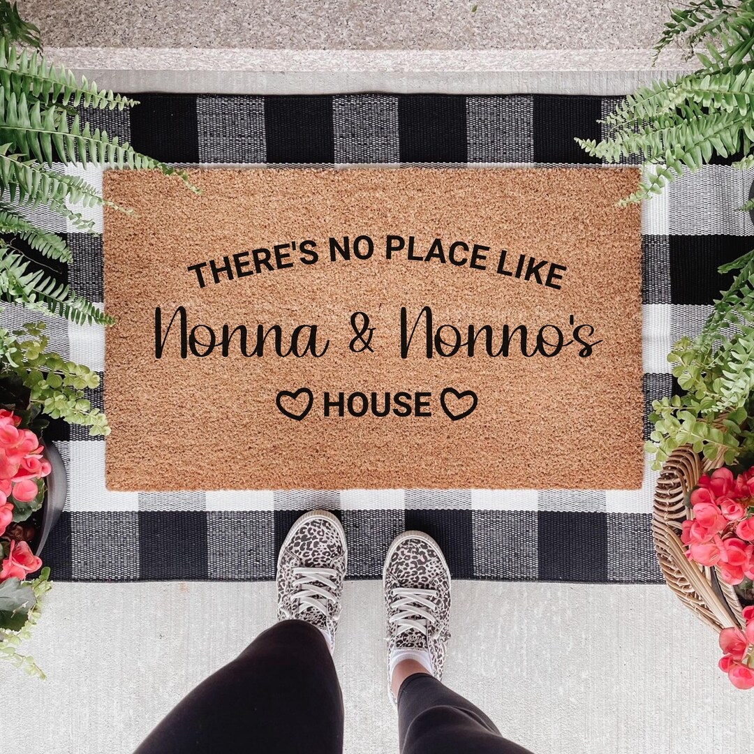Custom Doormat There is No Place Like Grandma & Grandpa's House ...