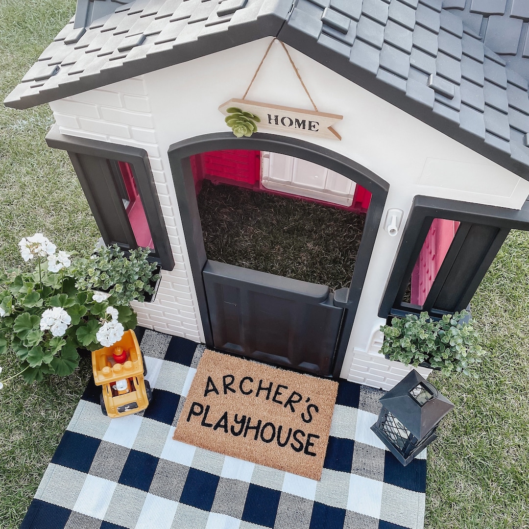 Playhouse Doormat Playhouse Outdoor Playhouse Decor Outdoor Playhouse