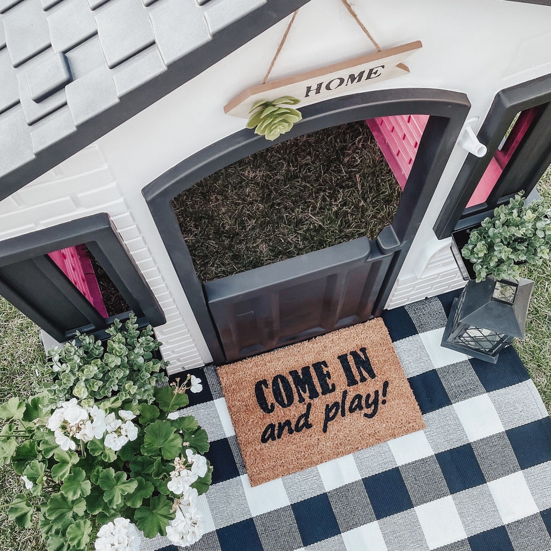 Playhouse Doormat Outdoor Playhouse Mat Childrens Door Mat Playhouse