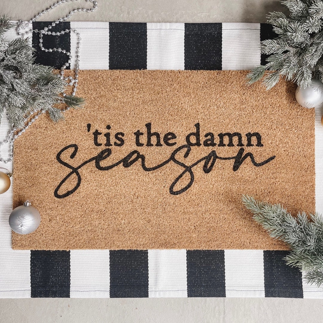 Taylor Swift ホリデー限定ドアマット Tis the Damn Season Door Mat, Taylor Swift Christmas Doormat