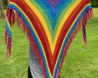 Super Skittles Shawl Knitting Pattern