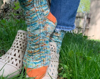 Nymphalidae Sock Knitting Pattern