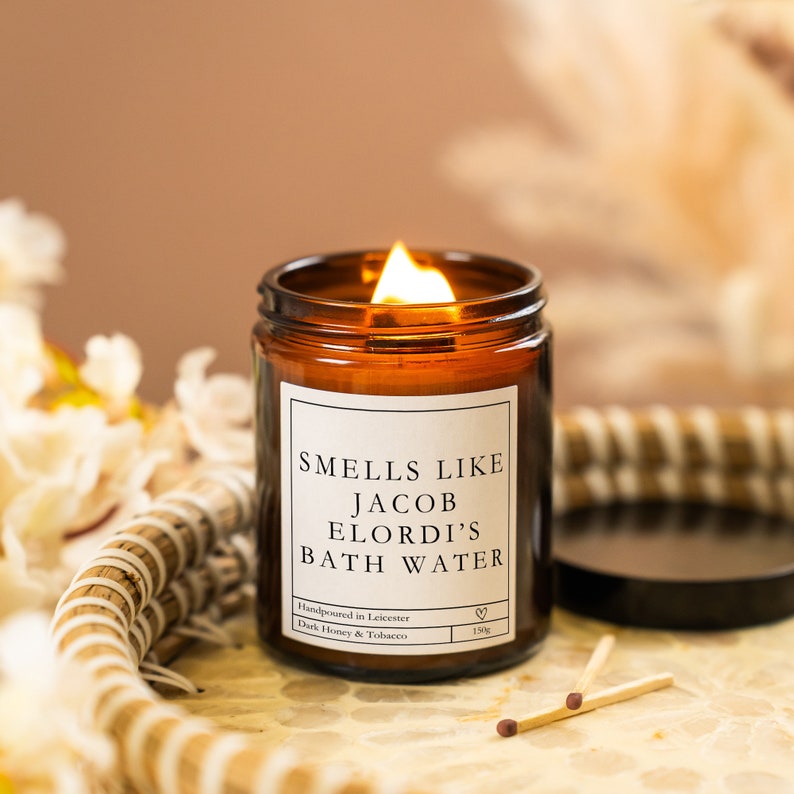 Smells like Jacob Elordi's Bath Water, Celebrity Personalised Candle, Funny Gift for Friend, Present, Jacob Elordi, Funny Message Candle image 6