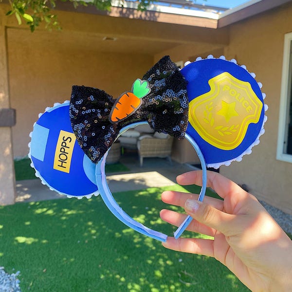 Judy Hopps Mickey Ears | Zootopia Mickey Ears | Disney Ears | Mickey Mouse Ears