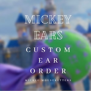 Custom Mickey Ears | Micklo.mouseketters Ears | Disney Ears