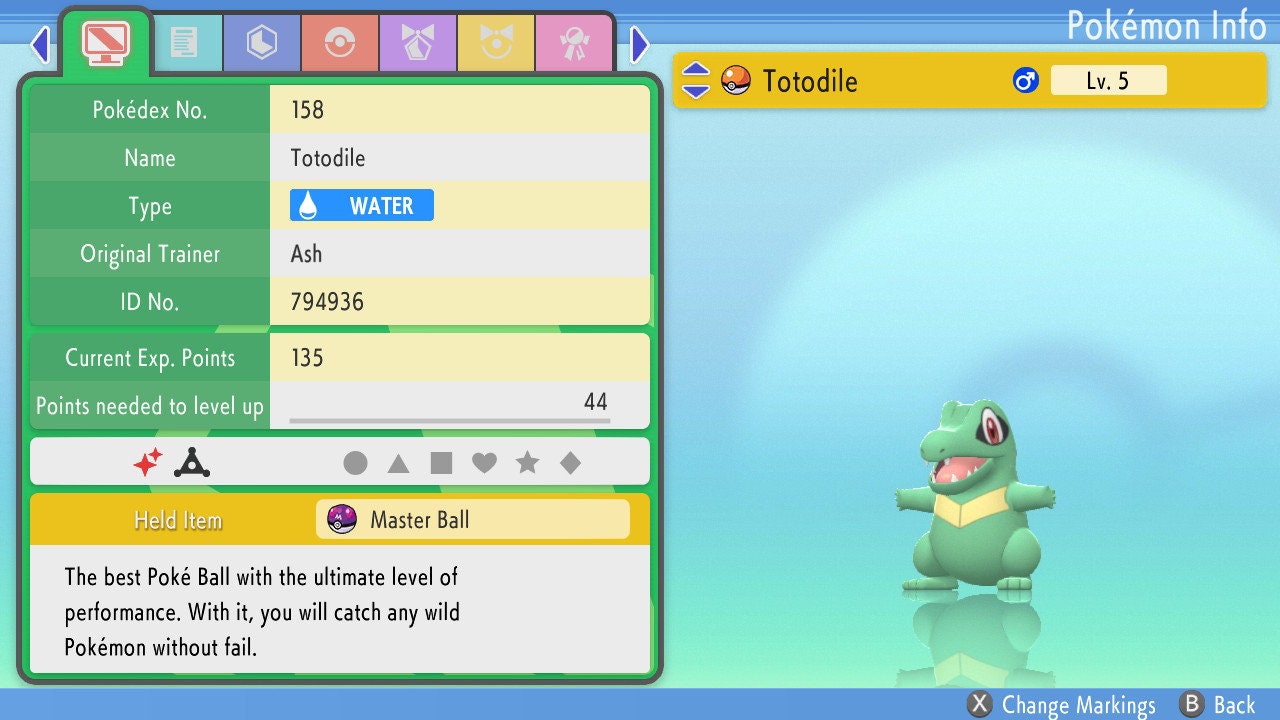 Shiny Totodile Pokemon Brilliant Diamond And Shining Pearl Etsy