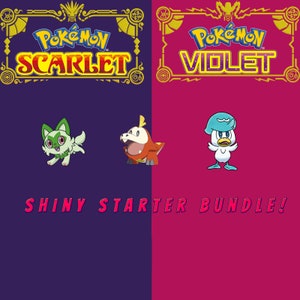 Pokemon Scarlet and Violet Shiny Paldea Pokedex Bundle (All 105 New Pokemon  From the Paldea Region)