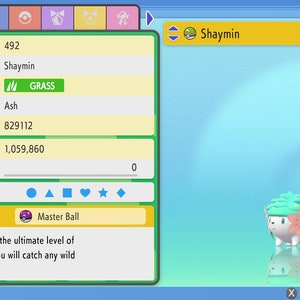 Pokemon Center 2022 Metal Charm # 492 Shaymin (Land, Sky Forme)