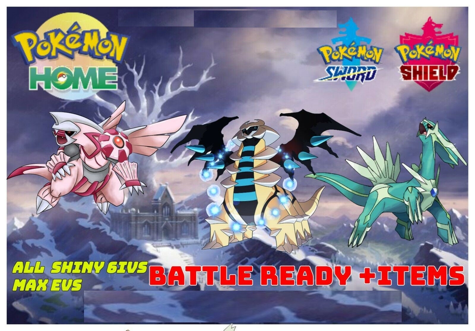 Pokemon Sword And Shield Crown Tundra Dlc Shiny Dialga Etsy Pokemon Sword And Shield Crown Tundra Dlc Shiny Dialga Etsy