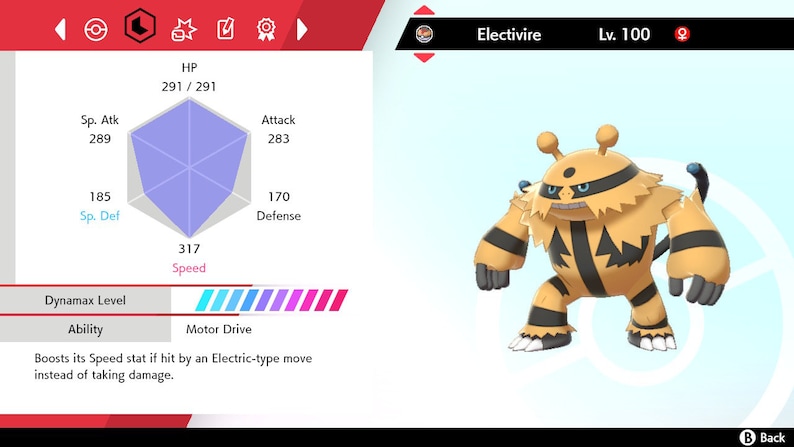 Pokemon Sword and Shield Shiny Electivire 6iv Battle Ready Master ball Shiny Pokemon