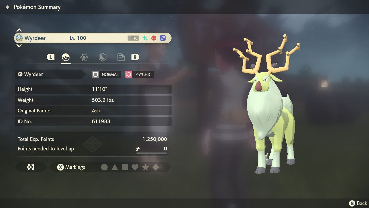 Pokemon Legends Arceus Shiny Alpha Wyrdeer Best Stats Etsy 日本