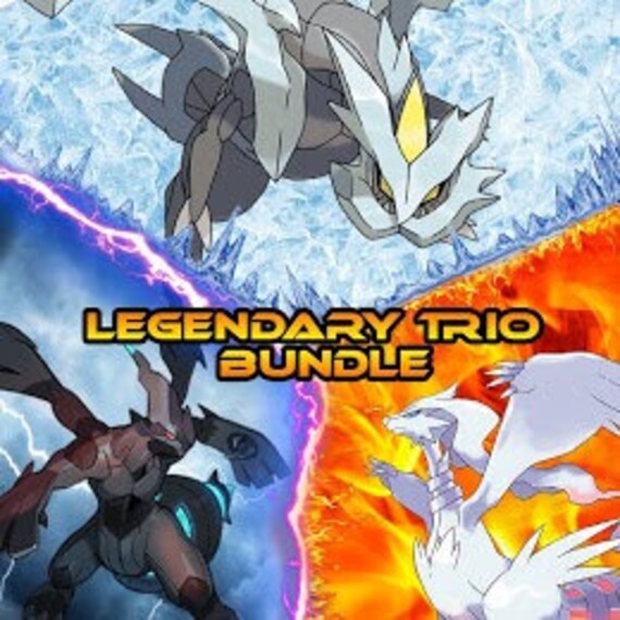 Pokemon Sword And Shield Shiny Kyurem Reshiram Zekrom Bundle Etsy