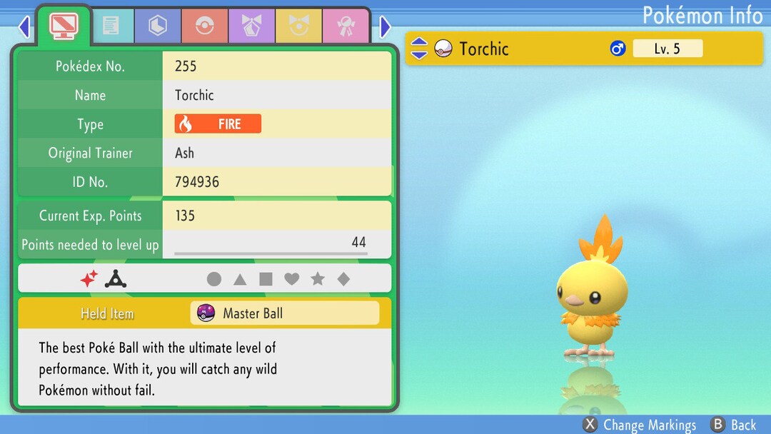 Shiny Torchic / Pokémon Brilliant Diamond and Shining Pearl / Etsy