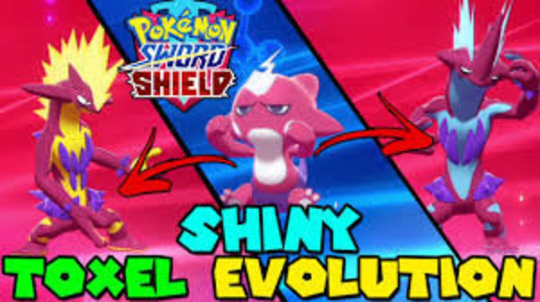 Pokemon Sword And Shield Shiny Gmax Toxtricity X2 And Toxel Etsy