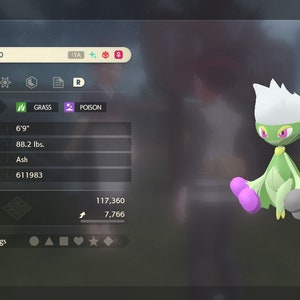 Pokemon Legends Arceus Shiny Alpha Gardevoir Max Effort Levels 6IV-EV  Trained