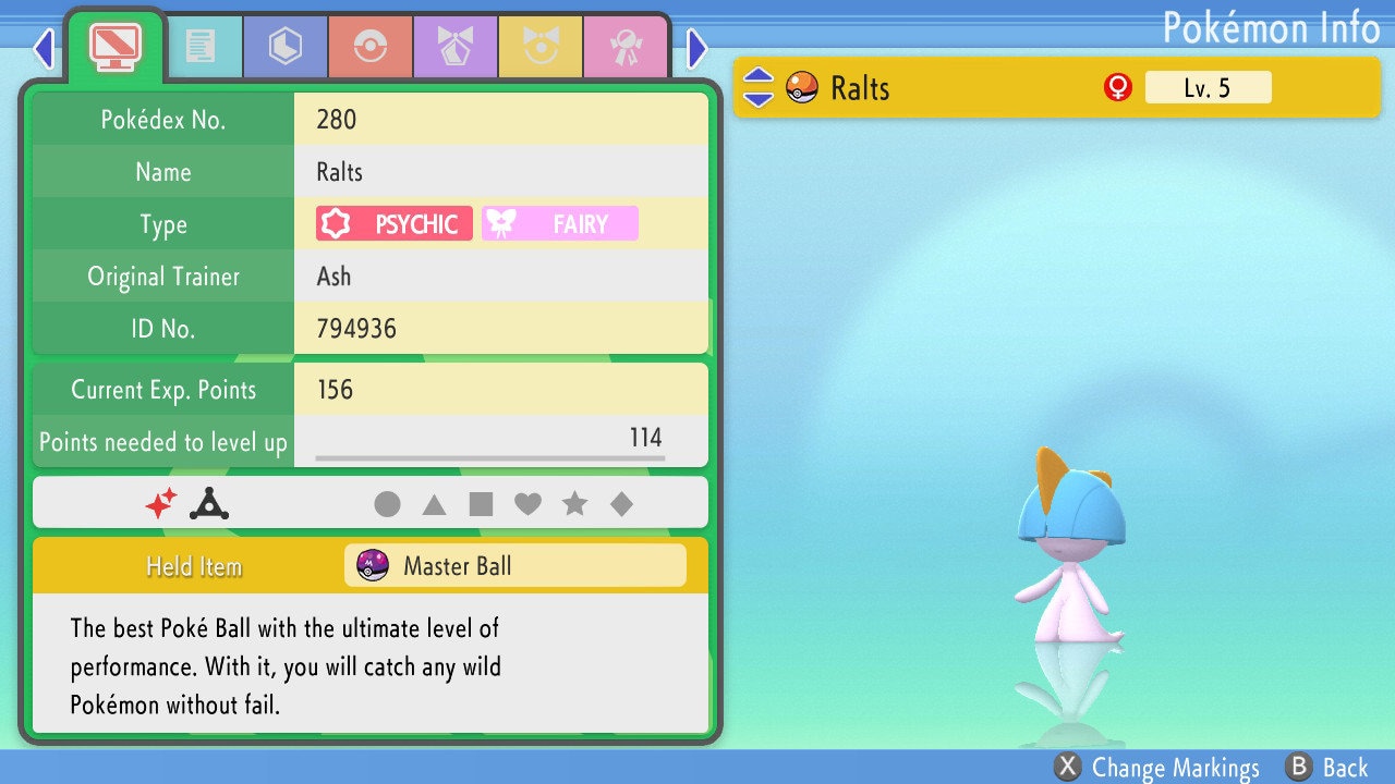 Shiny Ralts / Pokémon Brilliant Diamond and Shining Pearl / Etsy