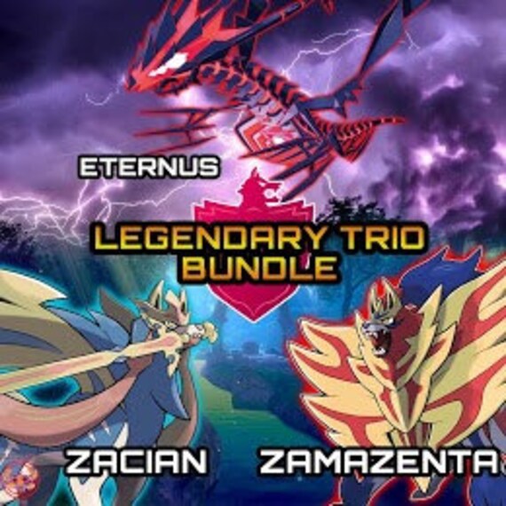 Pokemon Sword And Shield Gen 8 Legendary Bundle Eternatus Etsy