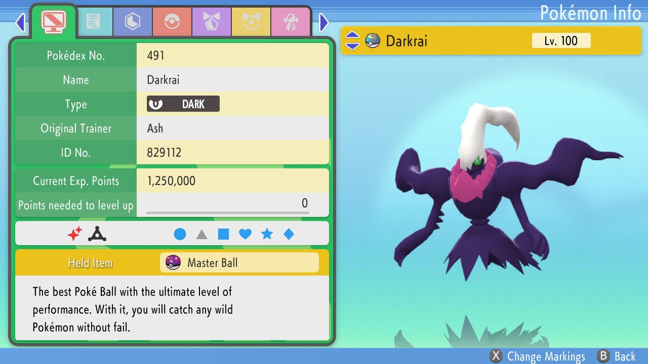 Pokemon Legends Arceus - Shiny Darkrai Max Effort Fast Delivery (Nintendo Switch)