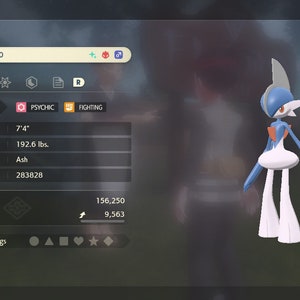 SHINY GARDEVOIR Max Effort Levels Stats - Pokemon Legends Arceus 