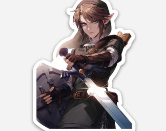 Legende van Zelda Link Master Sword Ocarina of Time-sticker