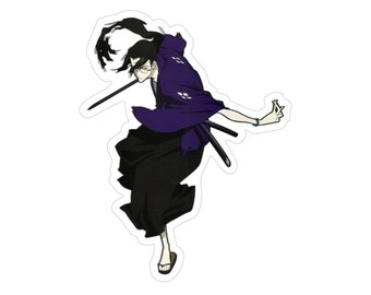 Samurai Champloo Jin De Samurai met Bril Anime Sticker