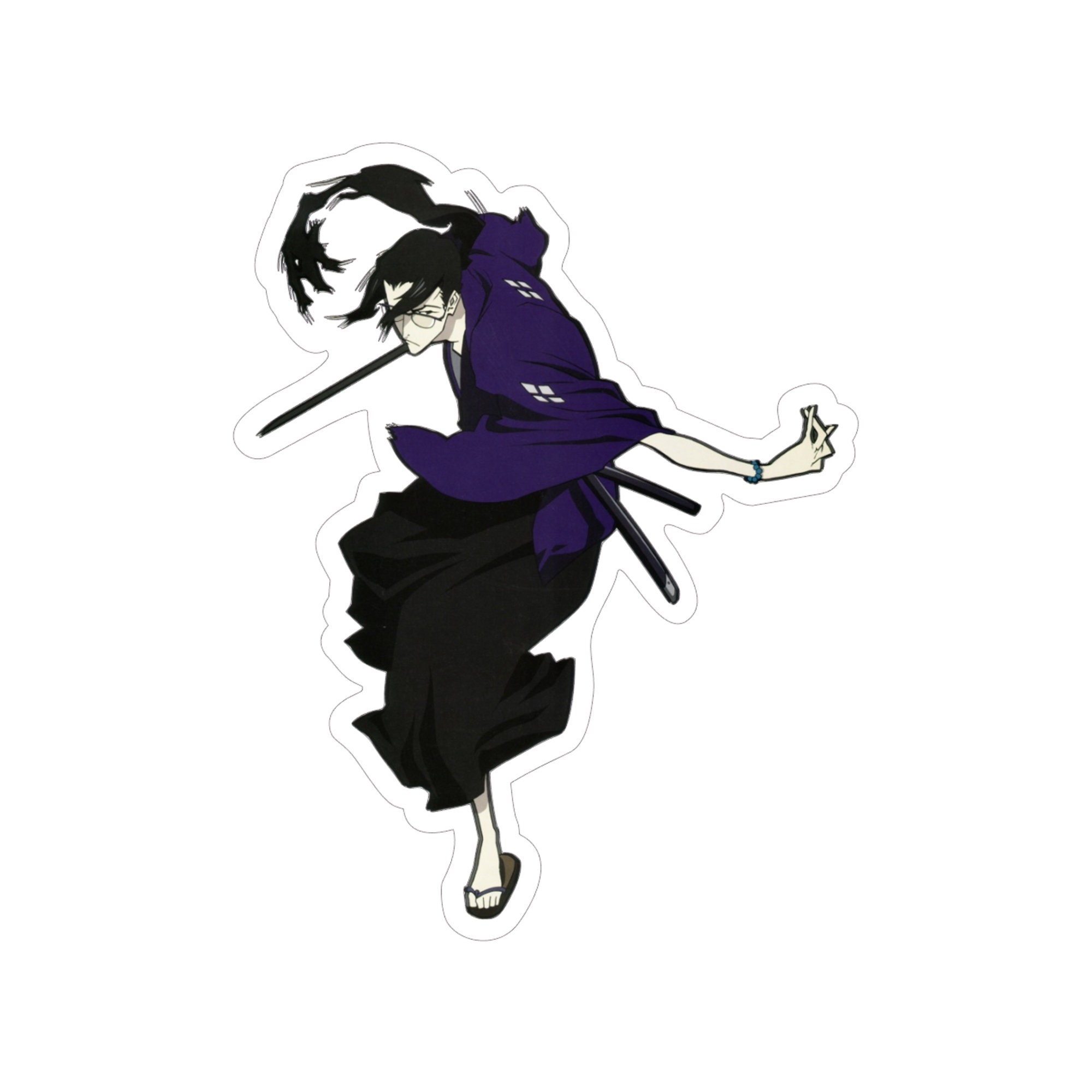 Samurai Champloo Vinyl Sticker Decal - Waterproof 5" Disc Design For Cars, Laptops, Windows & More