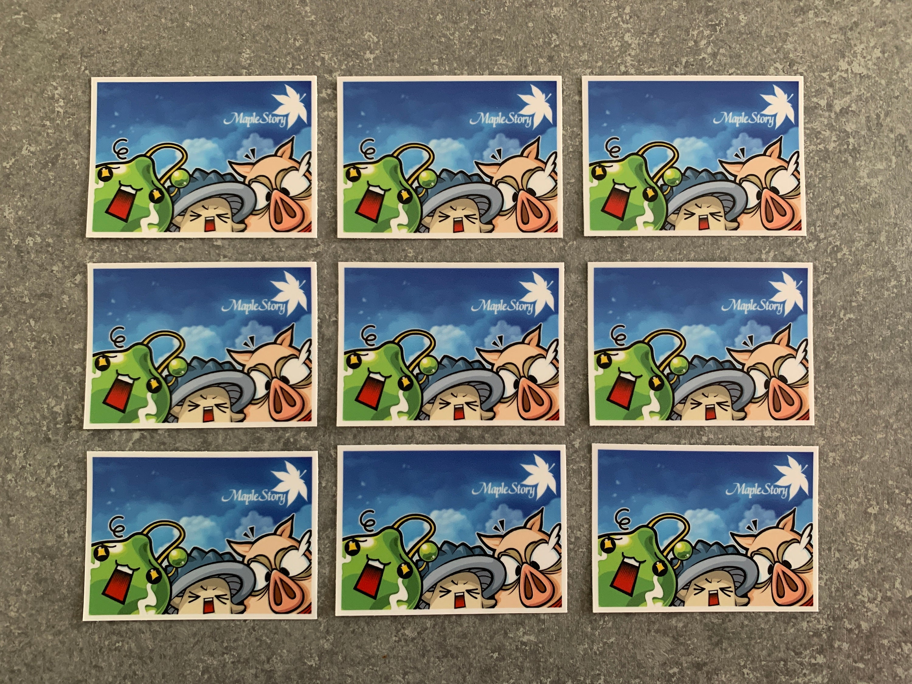 メイプルストーリー　ラバー　大量 メイプルストーリー バナー グリーンスライム ホーニーマッシュルーム