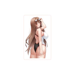 Nikke "Grim Reaper" Rapi White Swimsuit, Goddess of Victory sticker, Anime & Manga Sticker, Gacha Game Sticker