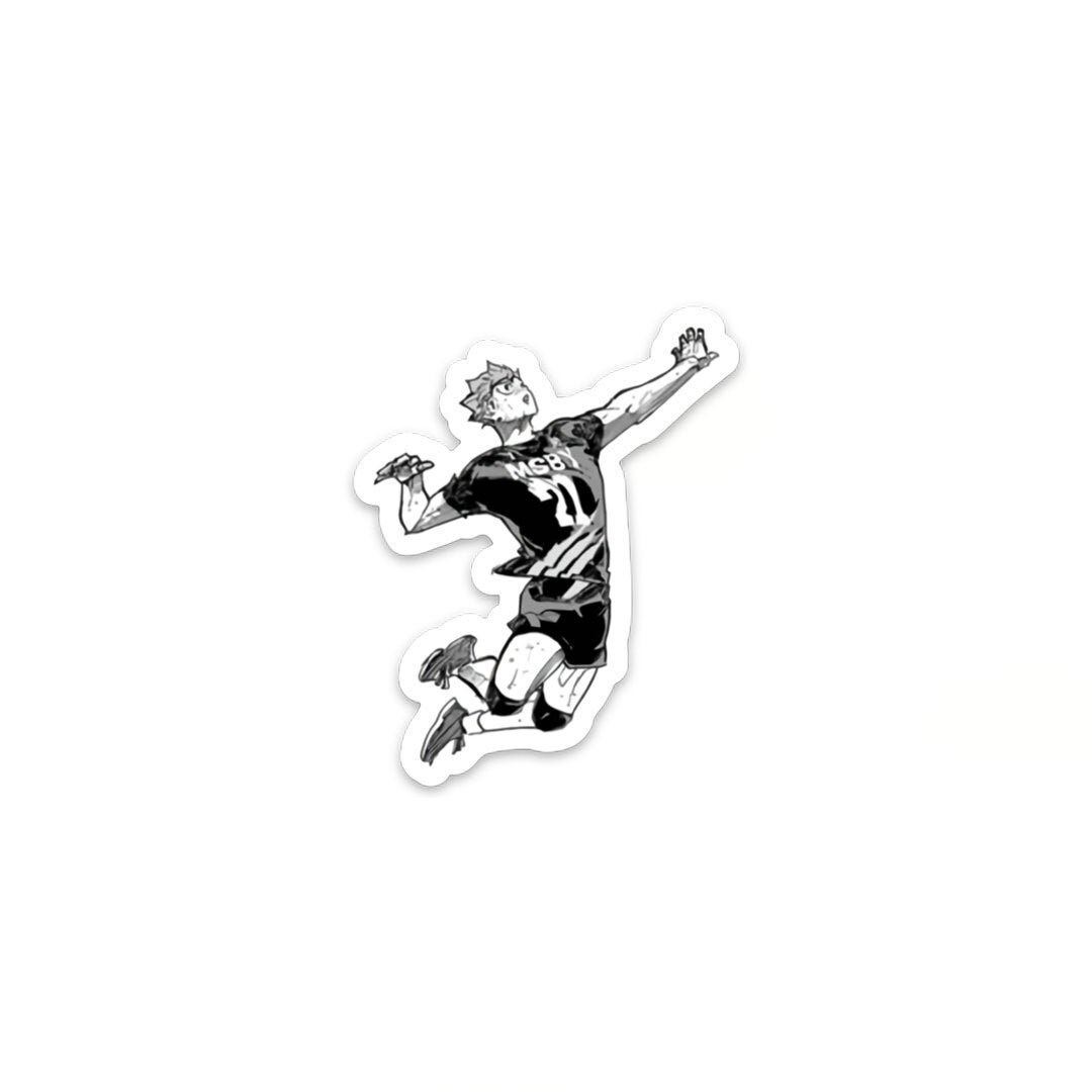 Msby Haikyuu Hinata Shoyo Spiking Sticker Etsy