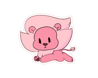 Steven Universe Lion Chibi Die Cut Sticker